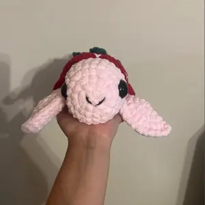 Strawberry turtle plushie