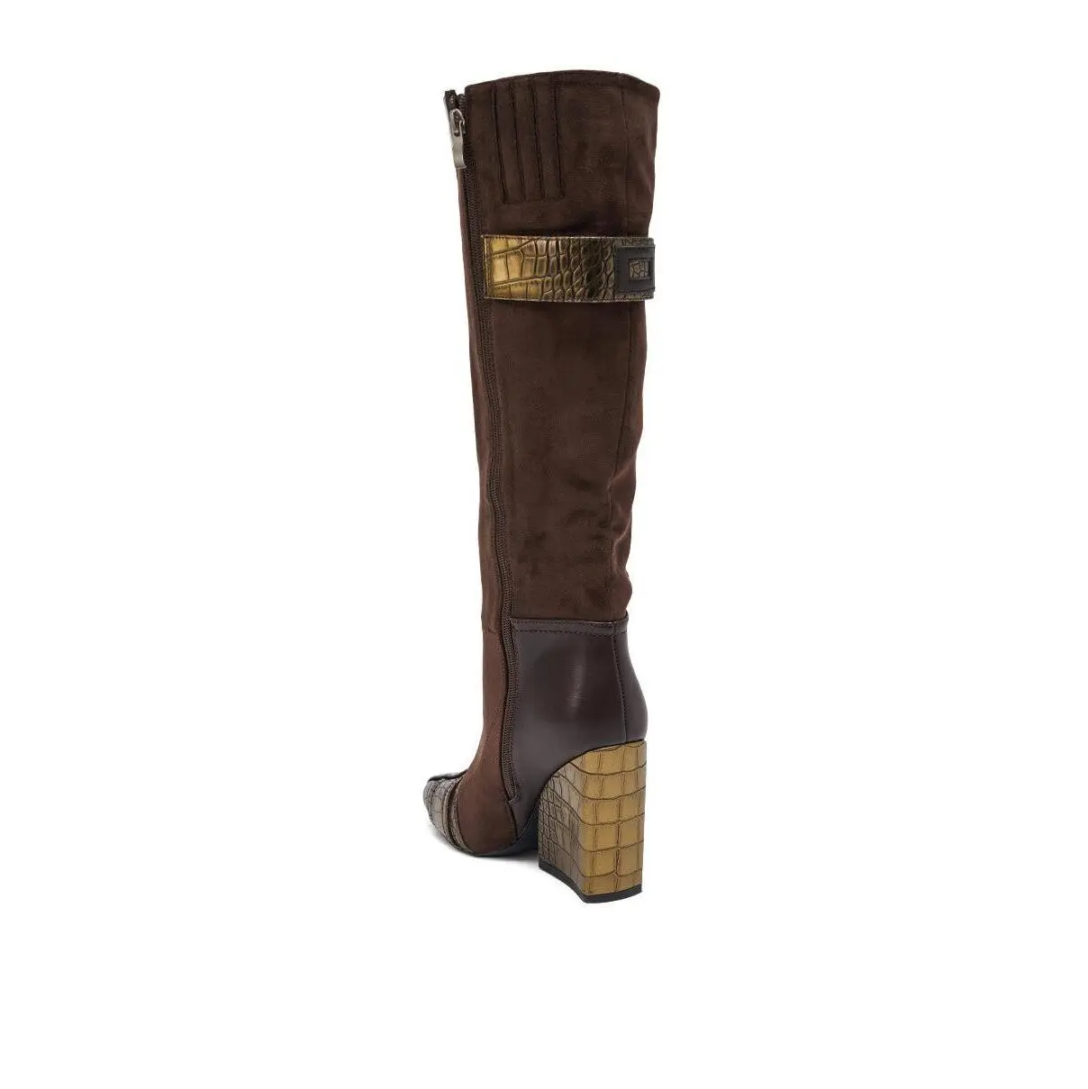 AZALEA WANG ALLONAS BROWN KNEE HIGH CHUNKY BOOT - TikTok Shop