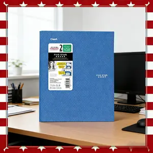 Five Star 2 Pocket Plastic Folder with Prongs Colors May Vary for School and Office Holds 25 Sheets Internal Pockets Multicolor