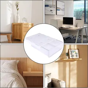 Under Desk Storage Drawer Units, 1 Count Hidden Drawer Organizer, Punch Free Desk Storage Box, Desk Organizer for Home Office, Home Supplies, Racks