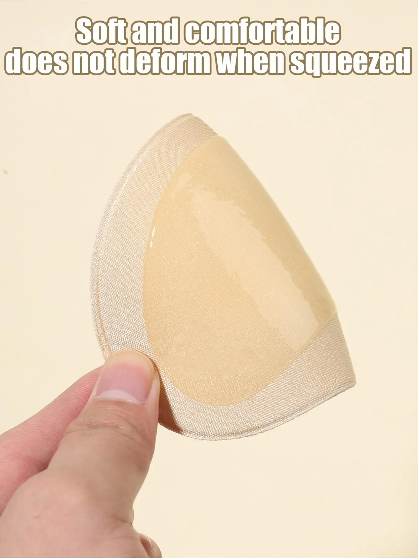 2 Pairs Ultra-Thin Invisible Chest Pads Set, Self-Adhesive Sponge Bra Inserts, Reusable Enhancer for Swimwear, Gowns & Daily Wear, Breathable & Comfortable Fit