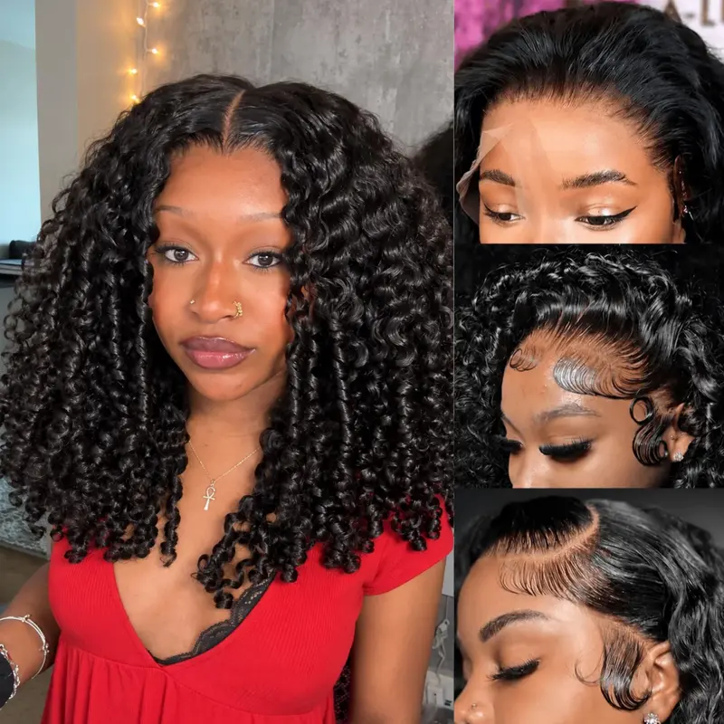 Cynosure Hair 13x6 HD Lace Frontal Curly Wig 26 inch Human Hair with Pre plucked and Pre bleached Hairline for Women #Sohochic