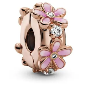 Pandora Pink Daisy Spacer Clip Charm 788809C01