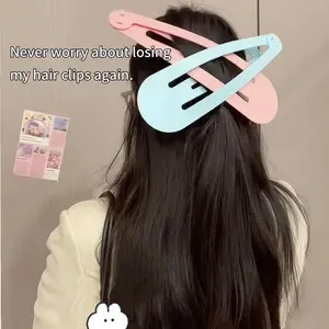 28cm Giant Hair Clip, Funny Blue Personality Button Hair Clip, Anti-Slip Abs Hair Accessory, Party Stage Photo Prop, Trendy Holiday Gift