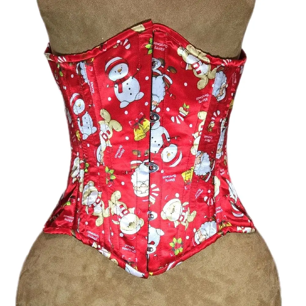 Merry Christmas Holiday Corset  26” Waist Goal 12” Long