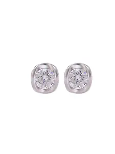 Irregular Flashing 925 Sterling Silver Oval Zircon Earrings, Hypoallergenic Ear Studs, Elegant Jewelry for Women, Perfect Gift Idea