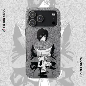 Chainsaw Man Himeno Katana Man Tough Phone Case Protective Cover with Impact Resistance & Shock Dispersion for iPhone and Samsung
