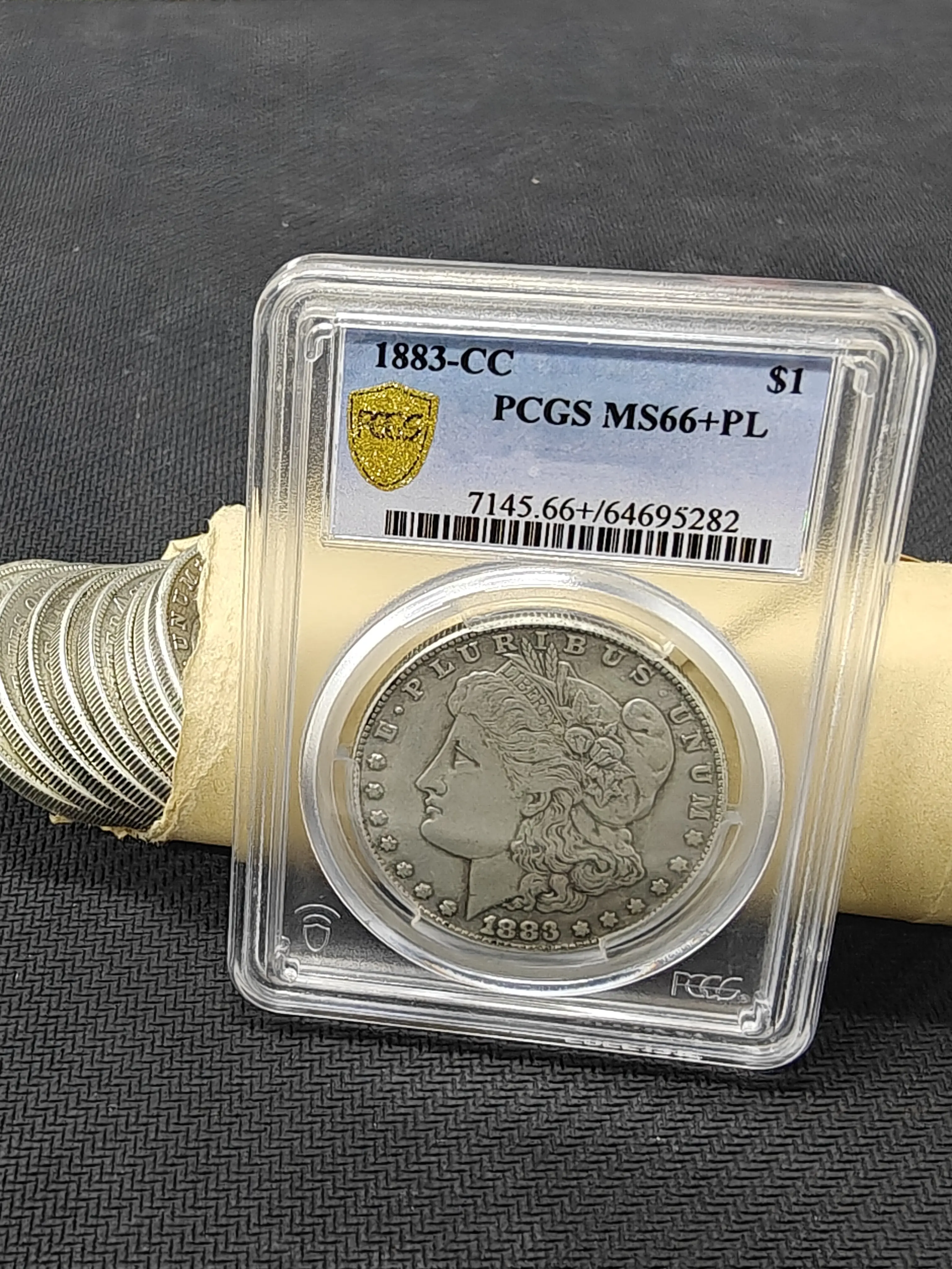 1883-CC Morgan Silver • PCGS Certified • Carson City Legend • Premier Collection Piece #MorganDollar #1883CC #CarsonCity #PCGS #CoinTok #CoinCollecting
