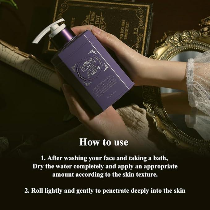 TEABLESS Perfume Body Lotion Sage Amber Scent, Herbal Ceramides, Anthocyanins,Soothe&Moisturize the skin. 16.9Fl Oz 480g