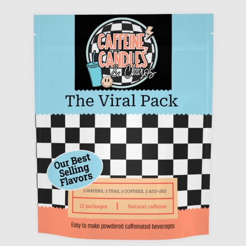The Viral Pack Best Sellers 3 Coffees 3 Teas 3 Waters Mocha French Vanilla Caramel Macchiato Energy Boost Powders Drink US Made