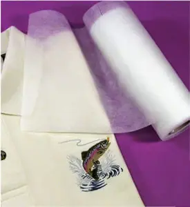 Fusible No-Show Poly-Mesh Plus 8"x8" Precut Sheets Iron On Cut Away Embroidery Stabilizer Backing