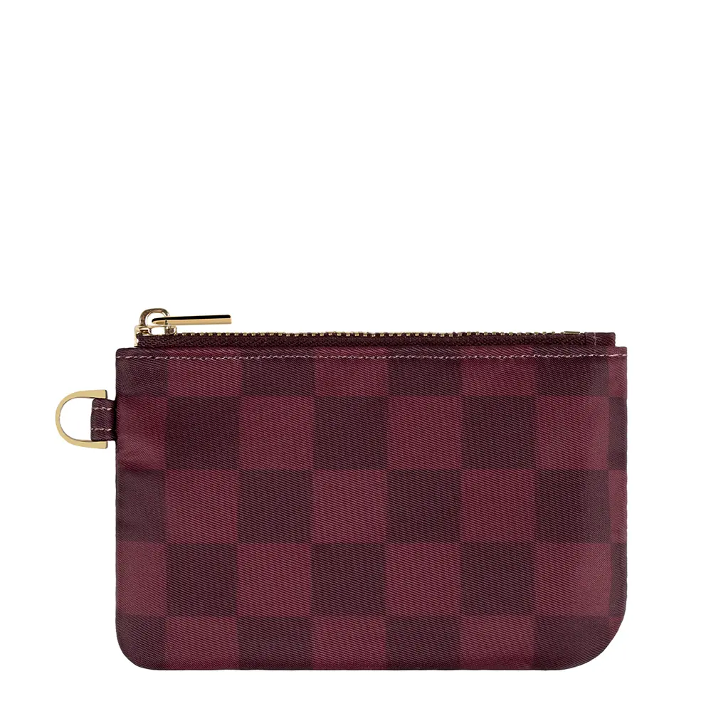Cozy Plaid Women's Wristlet Pouch, Compact Lightweight Zipper Clutch for Travel, Holds Cards and Cash, Plaid Women's Clutches & Wristlets, Wallet Pouch Women's Clutches & Wristlets