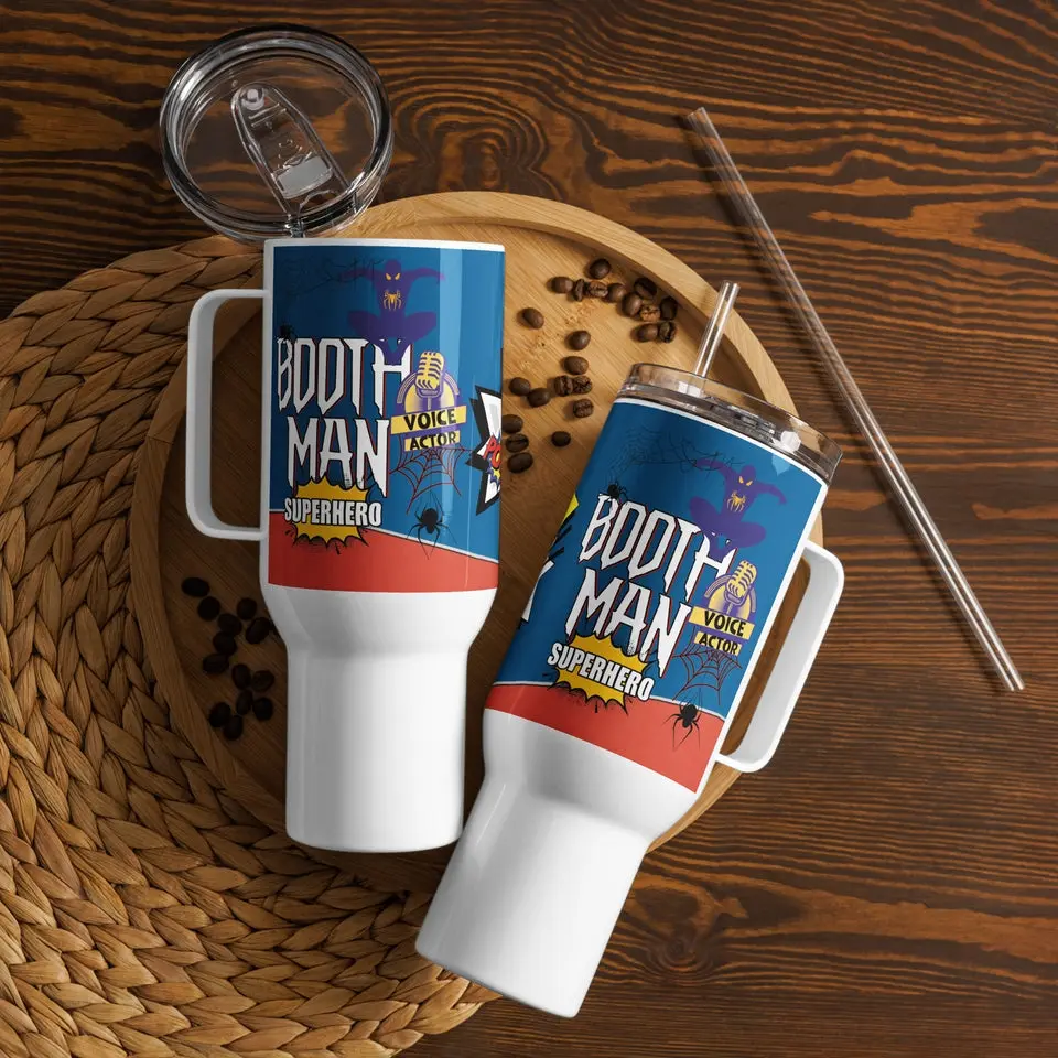 Super Boothman: Spiderman Style: Insulated Stainless Steel Classic 40oz Travel Mug with Handle
