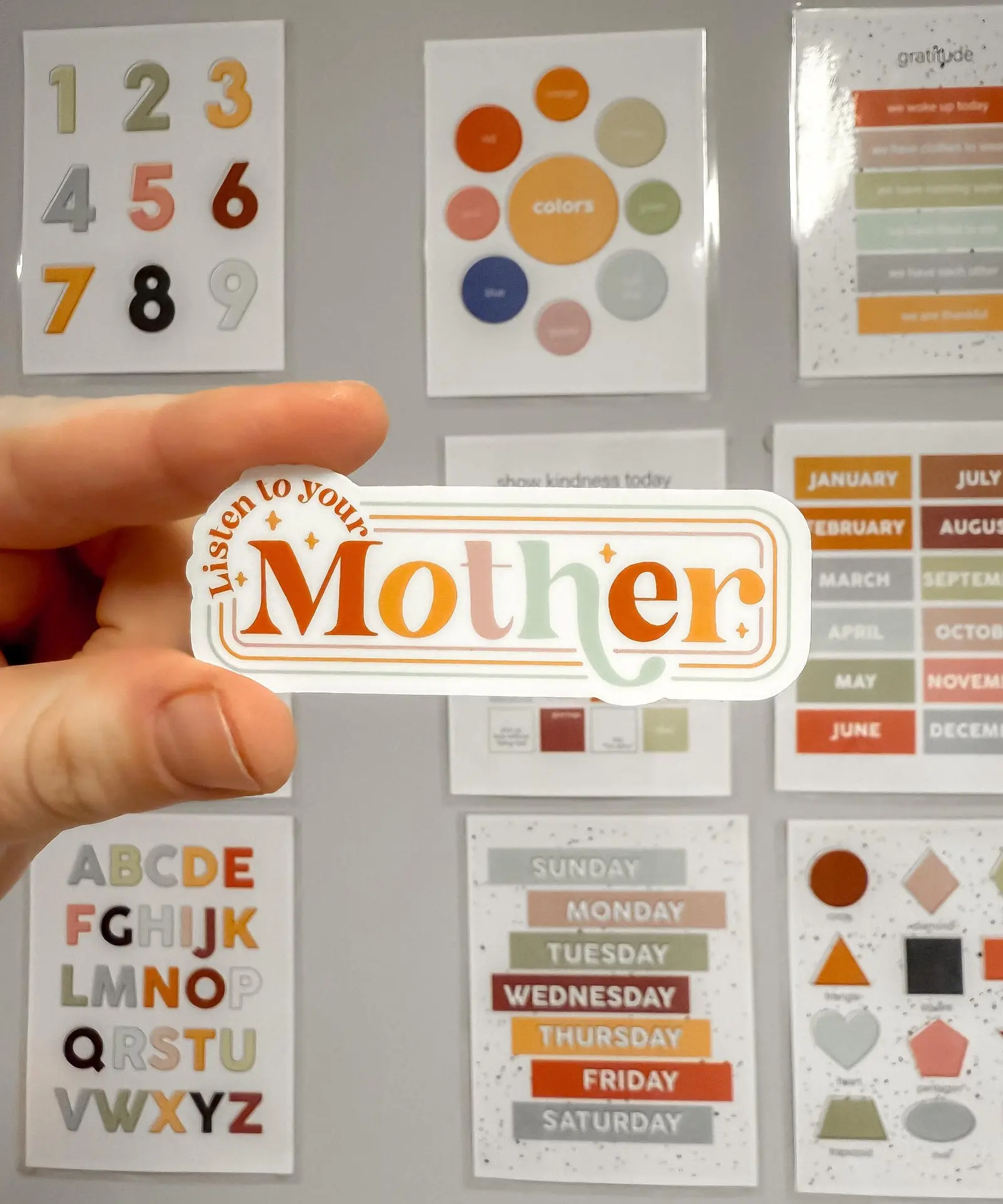 Listen To Your Mother Mom Weatherproof Sticker | Mama | Motherhood | Mum | New Mom Gift
