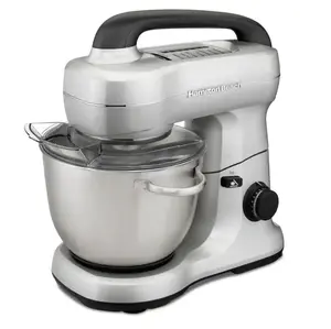 Hamiltons Beachs 4 Qt. 7-Speed Tilt Head Stand Mixer Silver