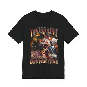 Toussaint Louverture portrait collage T-Shirt | Haitian revolutionary history tee