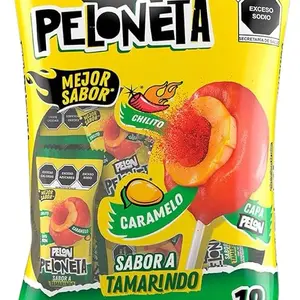 Pelon Pelonetes, Pelon Ricatira y Pelón Peloneta Tamarindo/ Watermelon/ Chamoy.