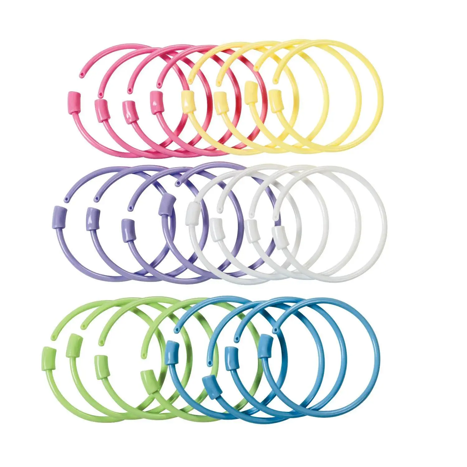Pastel Pony Bead Bracelets - 24 Pc.