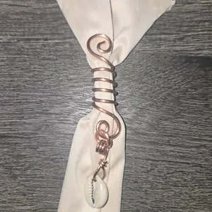 Copper Loc Jewelry with Bells and Cowrie Shells - Unique Copper Material for Bold Style and Edginess - Ideal for Layering or Solo Wear