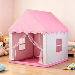 Kids' Fun Play Tent, Pretend Play & Princess Fairy Tale Castle Tent | Unisex Secret Space | Portable Indoor & Outdoor Playhouse | Party Decor & Holiday Gift (Birthday/Christmas/Thanksgiving/Halloween) | No Accessories