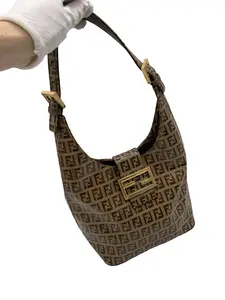 Pre-owned FENDI FF Monogram Hobo Shoulder Bag/WJ05130827/0827