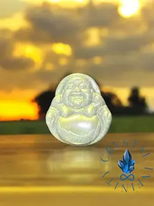 Natural Labradorite Buddha Small Pendant