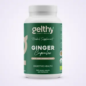 Organic Ginger (120) Capsules x 500mg