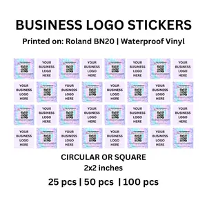 BUSINESS LOGO STICKERS! Waterproof!
