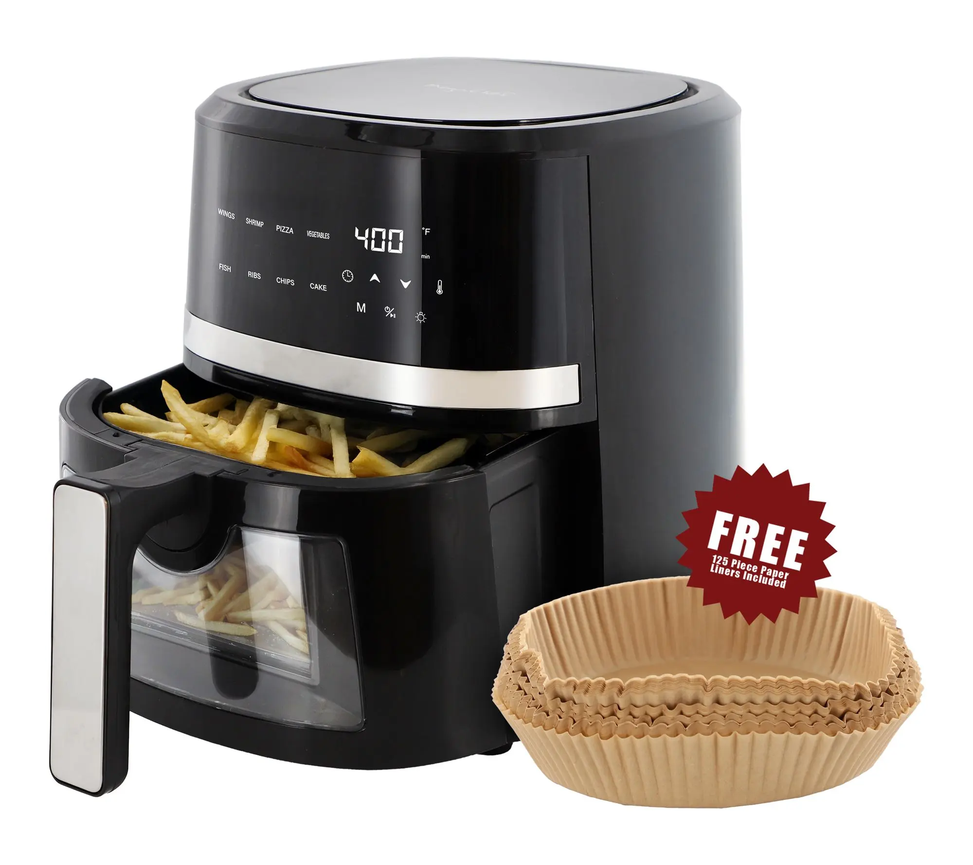 MegaChef 4 Quart Electric Air Fryer with Window MegaChef 4 Quart Electric Air Fryer with Window