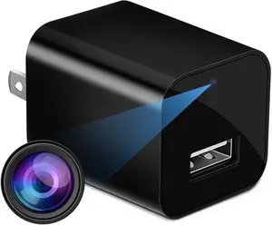 Hidden Camera 1080P WiFi USB Rechargeable Camera Surveillance Camera - Nanny camera with night vision and motion detection, wireless small indoor security camera, suitable for home/baby/pet/nanny, supports real-time monitoring via app