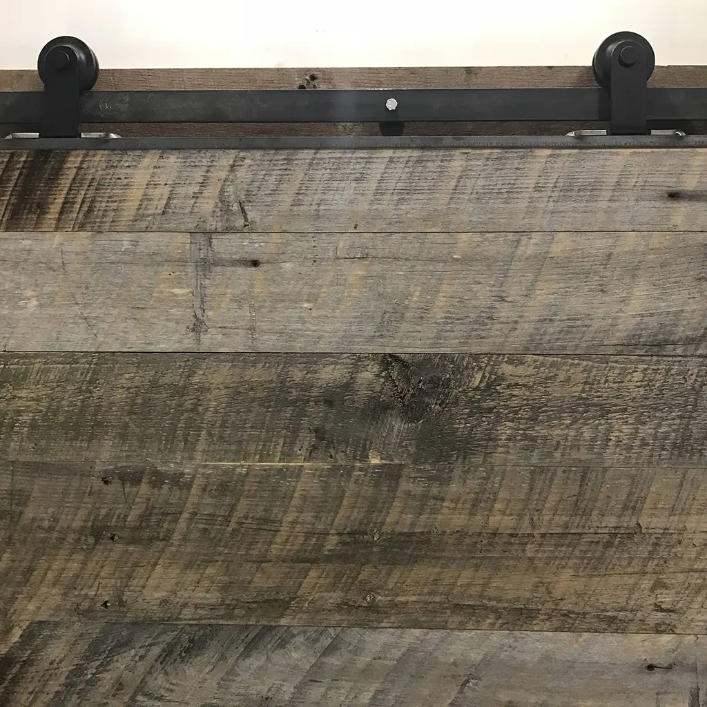 Rustic Minimalist Barn Wood Door - No Finish, Sliding Hardware Not Included (38" x 83")