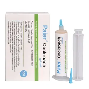 Indoor Cockroach Exterminator, Insect Repellent, 1 tubes x 30g, 1 plungers and 2 tips, German Cockroach Pest Control, Can be used indoors and outdoors, Cockroach Killing Gel for American Cockroaches, German Cockroaches and other major cockroach species