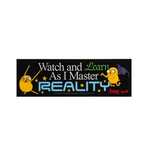 Welcome Skateboards Adventure Time Reality Bumper Sticker