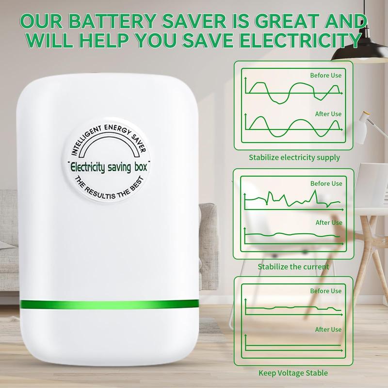 Smart Energy Saving Device, 2 Counts/set Electricity Saving Box, Household Energy Saver, Home Office