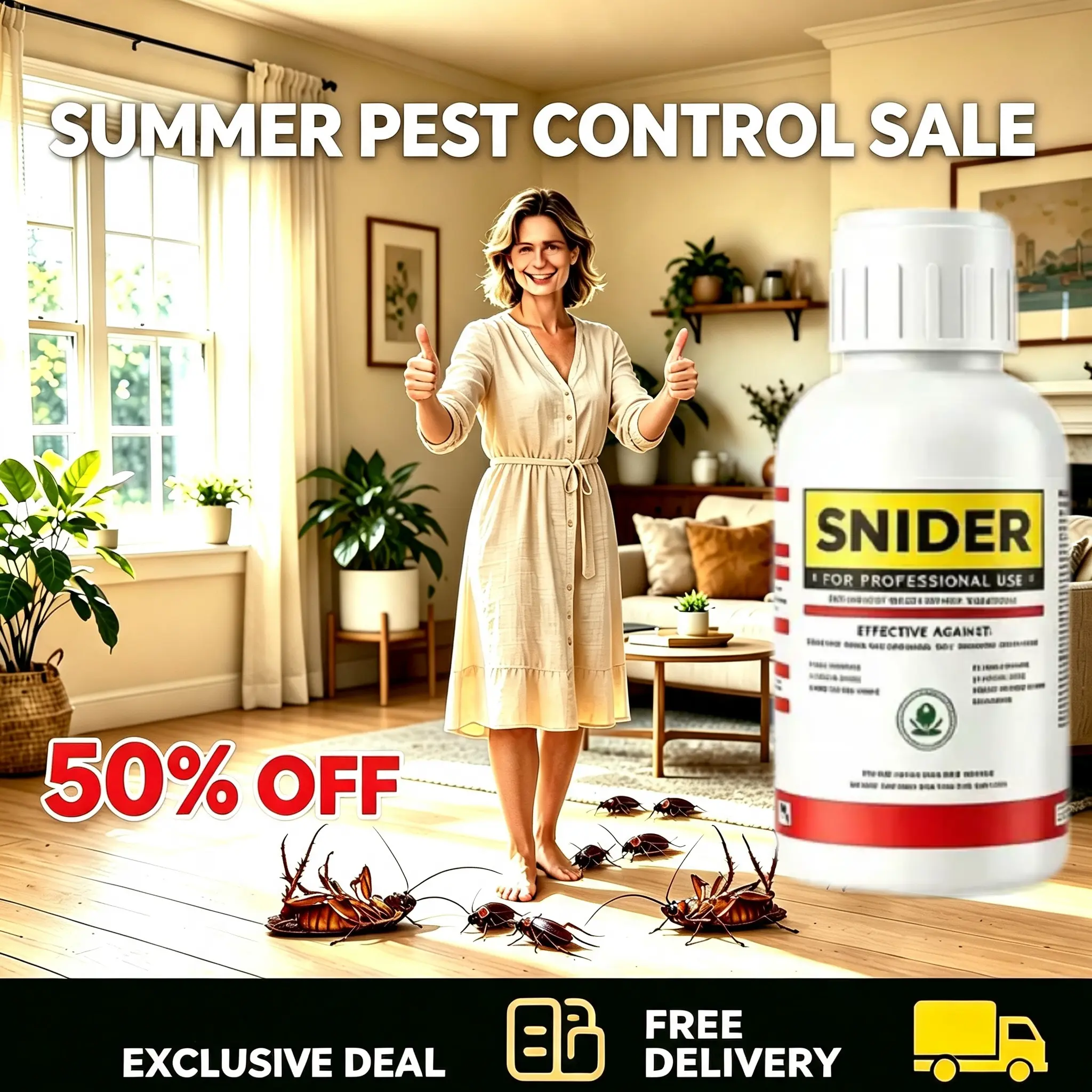 Effective cockroach elimination—professionally targets and eradicates cockroaches and various other insects. Suitable for both indoor and outdoor use. Limited quantity available; listing may be removed at any time. Roach Killer Bait Insecticide Non-Toxic
