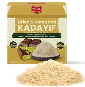 Chobella Premium Kataifi Shredded Fillo Dough 100 g (3.5 Oz), Ingredient for The Viral Dubai Pistachio Chocolate Bar, Kunafa & Knafeh, Kurutulmus Kadayif Pastry Dough, Knafeh, Katifi, Shredded Phyllo