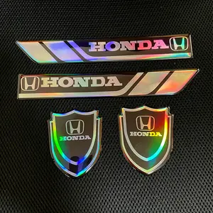 For Honda car body decorative stickers, 4-piece set, car stickers, polycarbonate (PC) material, colorful waterproof stickers, car emblem stickers