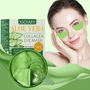 60pcs Aloe Vera & Collagen Eye Mask Set, Intense Hydration, Soften & Firm Eyelid Skin, Adds Glow, Enhances Elasticity, Anti-Dryness & Dark Circles Care