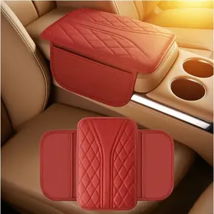 Car center console cover, anti scratch armrest seat cover, interior accessories, armrest protection pad with 2 storage bags, car interior armrest seat box cushion accessories SUV, Cars and trucks are interchangeable