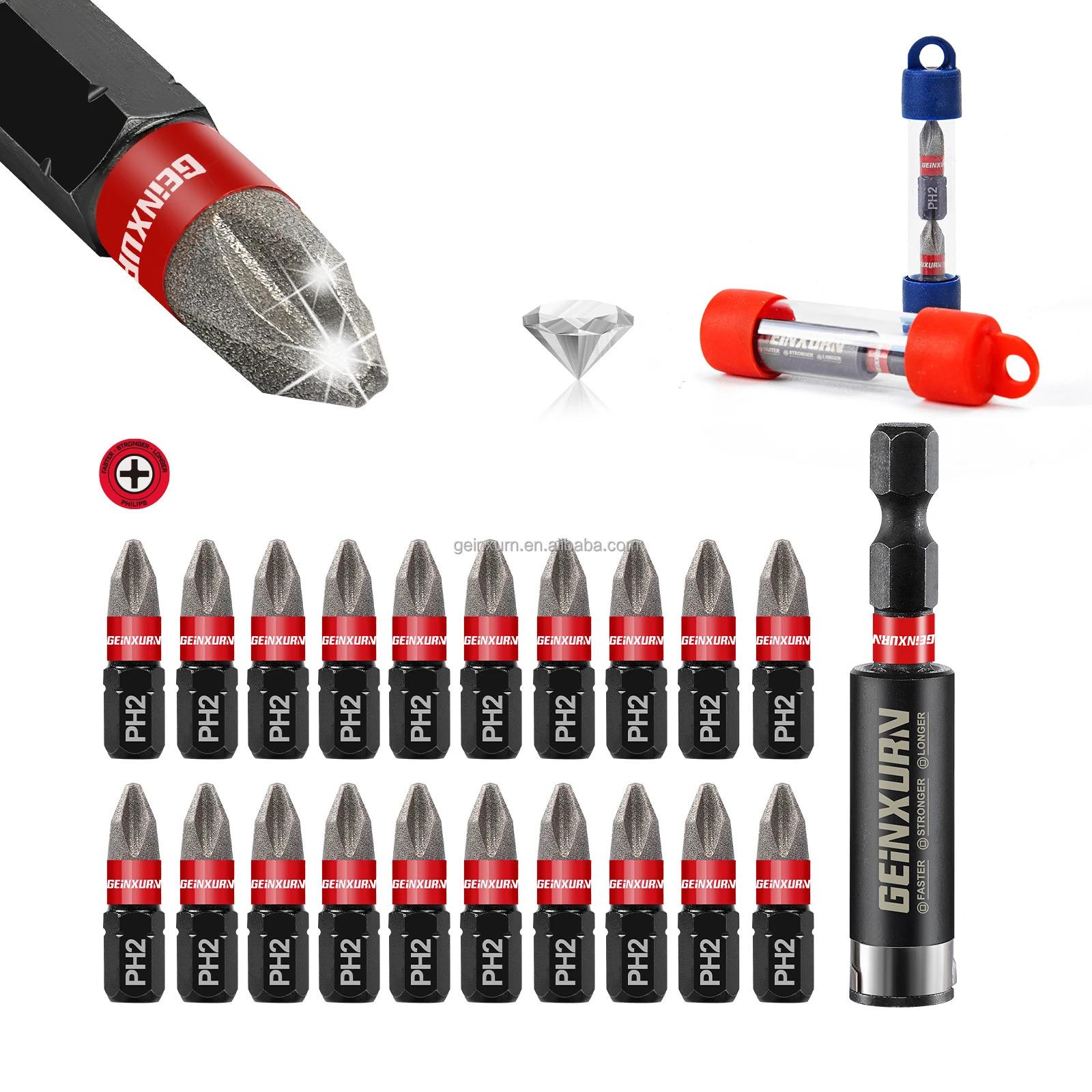 Ready to Ship in US Warehouse 52pcs Red Case High-Torque Impact Set Industrial DIY Color-Coded Screwdriver Bits OEM Customizable