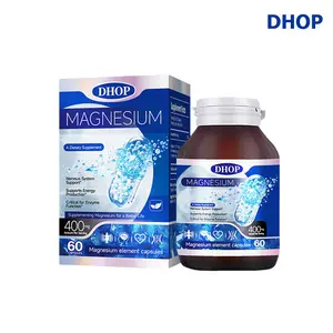 DHOP Magnesium Capsules, 60 capsules, suitable for people who are under excessive stress and have poor sleep quality.