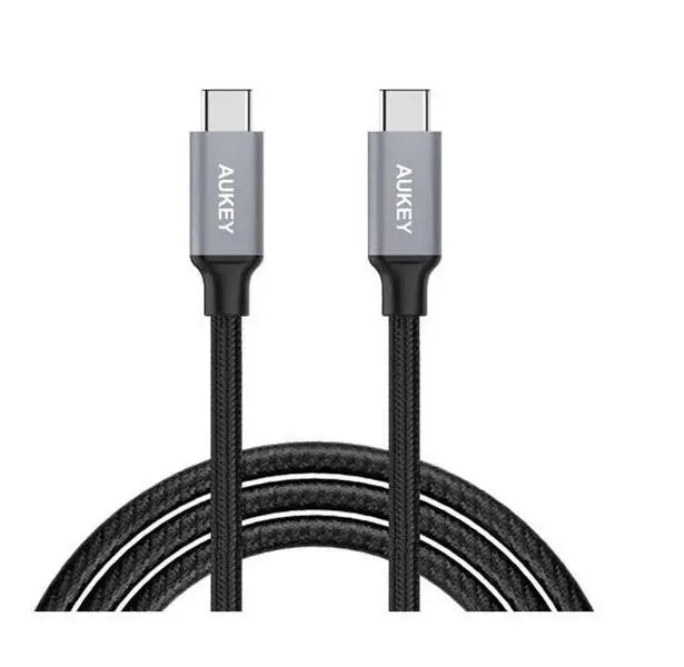 6.5 FT USB C To USB C Quick Charge 3.0 Durable Braided Nylon Aluminum Cable