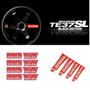 8pcs for TE37SL racing wheels 16 stickers drifting, Car Decals, Sticker For Cars, car rim decoration stickers, DIY racing stickers, car decoration, vehicle customization, sporty style design, cool stickers, long-lasting adhesives, durable stickers