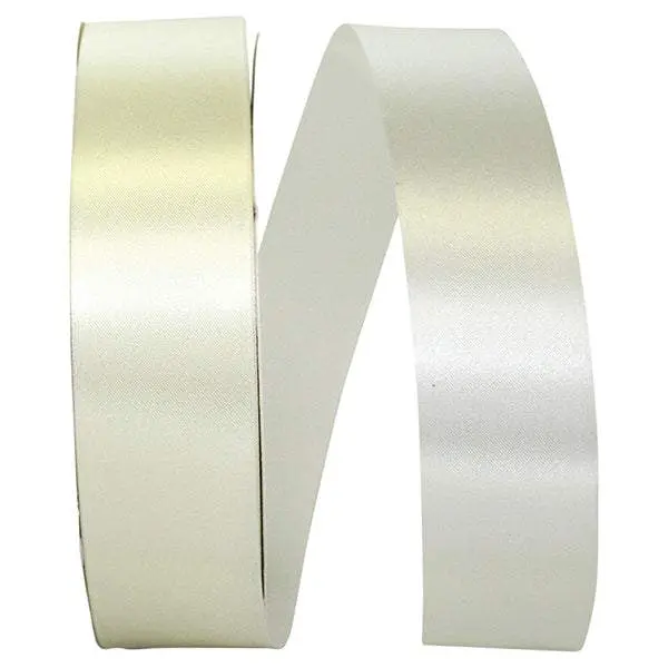 Florist Basics -- Acetate / Satin Supreme Cooler Ribbon -- Eggshell Color --- Various Sizes