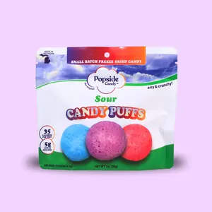 Freeze Dried Sour Candy Puffs - Premium Freeze Dried Candy Sweet Sour Snack