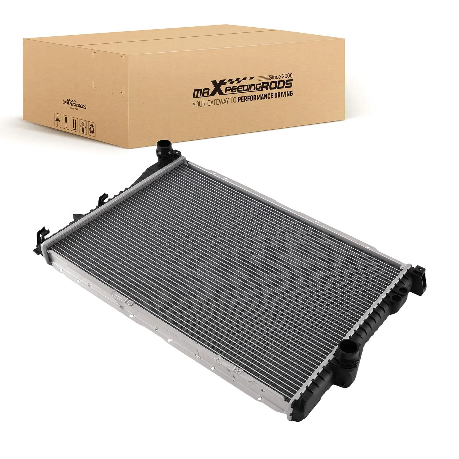 Aluminum Coolant Radiator compatible for BMW 525i 528i 530i 1999-2005 17111436062