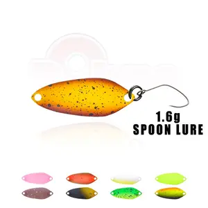 1.6g Micro Colorful Painted Lure Management Field Rainbow Trout Pure Copper Fishing Bait, High-Quality Fish Attractant, Bass Fishing Lure