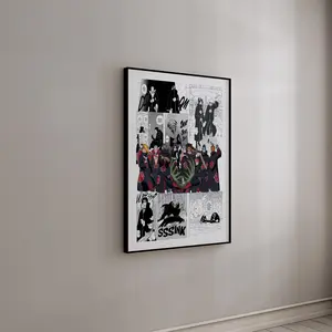 [Sale Up To 40%] Akatsuki Clan Manga Poster, Naruto Anime Wall Art, Curated Manga Panels Print, Organization Cloud Aesthetic Decor, Anime Room Decor, Gift for Fans