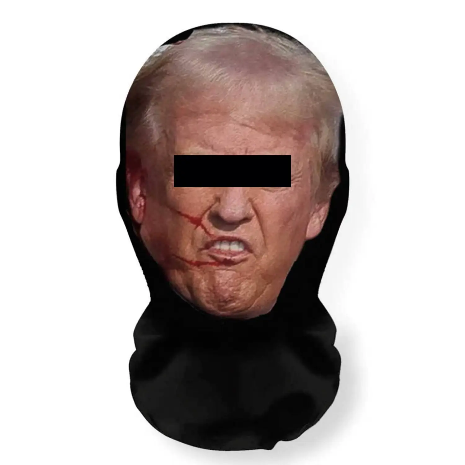 3D Mesh Realistic Celebrity Full Cover Mask & Headpiece - Lightweight, Adjustable, Ultra-Fine Fiber, Super-Stretch Fit, Breathable, Optical Illusion Cosplay Prop - Halloween, Birthday, New Years Eve Ceremony Festive Party Accessory