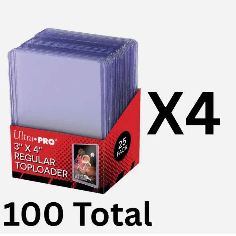 Ultra PRO 3" x 4" Regular Toploader - 100 Toploaders